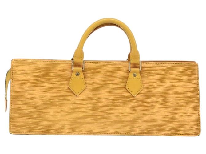 LOUIS VUITTON Epi Sac Triangle Hand Bag Yellow M52099 LV Auth 195374 Giallo - vista 2