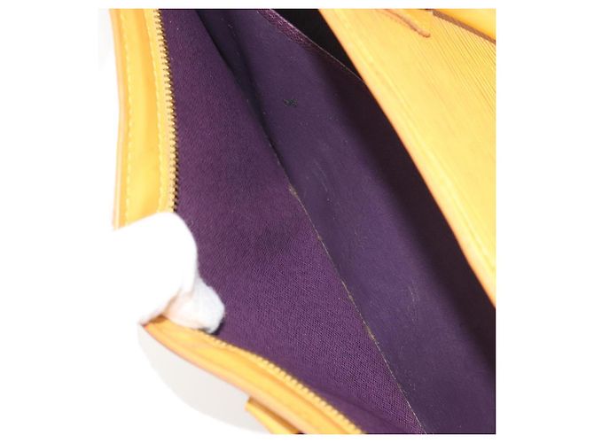 LOUIS VUITTON Epi Sac Triangle Hand Bag Yellow M52099 LV Auth 195374 Giallo - vista 20