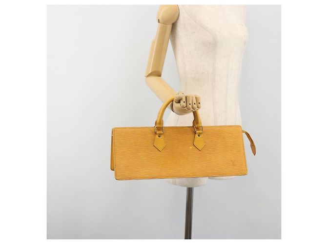 LOUIS VUITTON Epi Sac Triangle Hand Bag Yellow M52099 LV Auth 195374 Giallo - vista 21