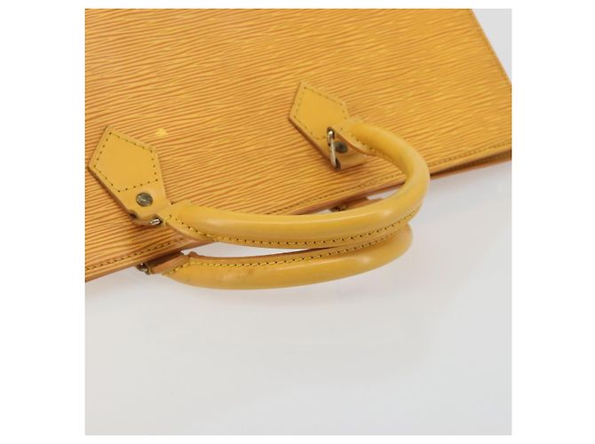 LOUIS VUITTON Epi Sac Triangle Hand Bag Yellow M52099 LV Auth 195374 Giallo - vista 7