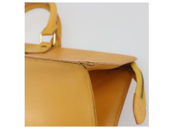 LOUIS VUITTON Epi Sac Triangle Hand Bag Yellow M52099 LV Auth 195374 Giallo - vista 9