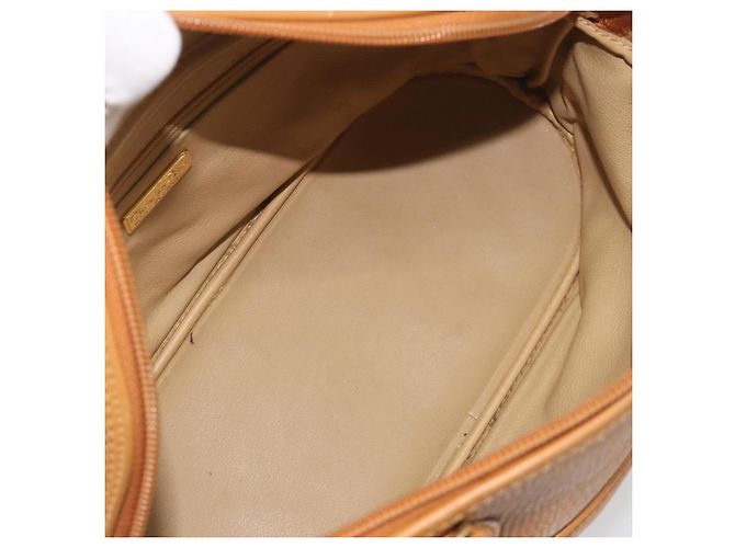 Borsa Christian Dior in pelle 2way Marrone Oro Auth bs36780 D'oro - vista 12