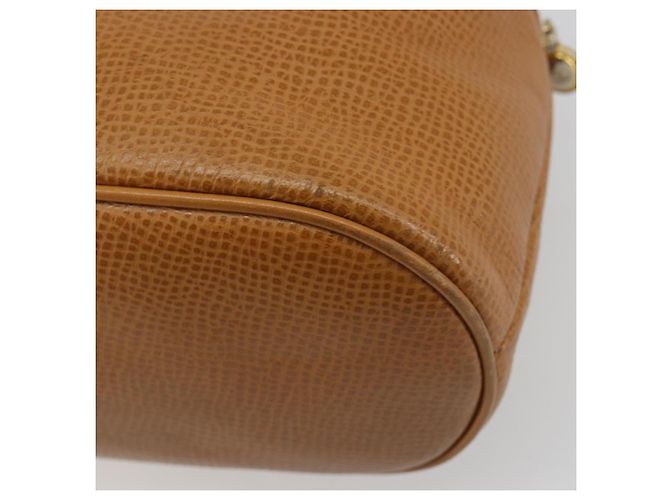 Borsa Christian Dior in pelle 2way Marrone Oro Auth bs36780 D'oro - vista 15