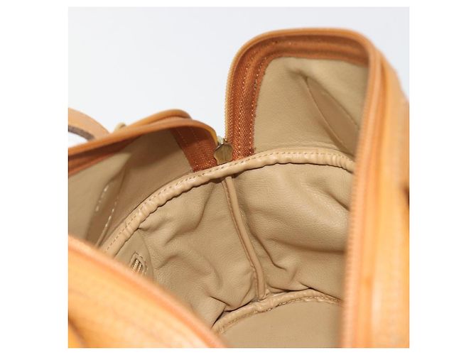 Borsa Christian Dior in pelle 2way Marrone Oro Auth bs36780 D'oro - vista 18