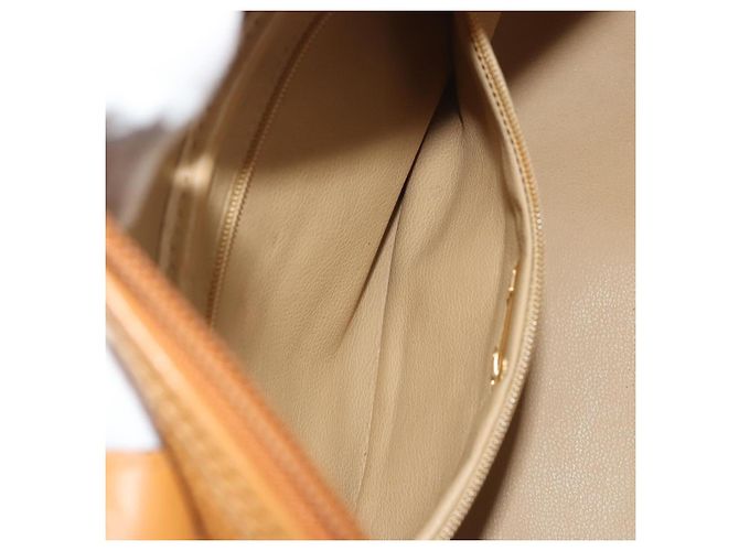 Borsa Christian Dior in pelle 2way Marrone Oro Auth bs36780 D'oro - vista 21