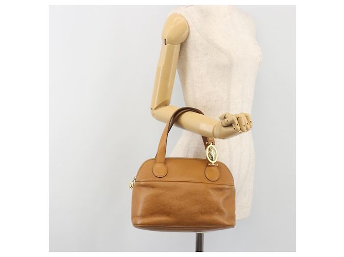 Borsa Christian Dior in pelle 2way Marrone Oro Auth bs36780 D'oro - vista 22