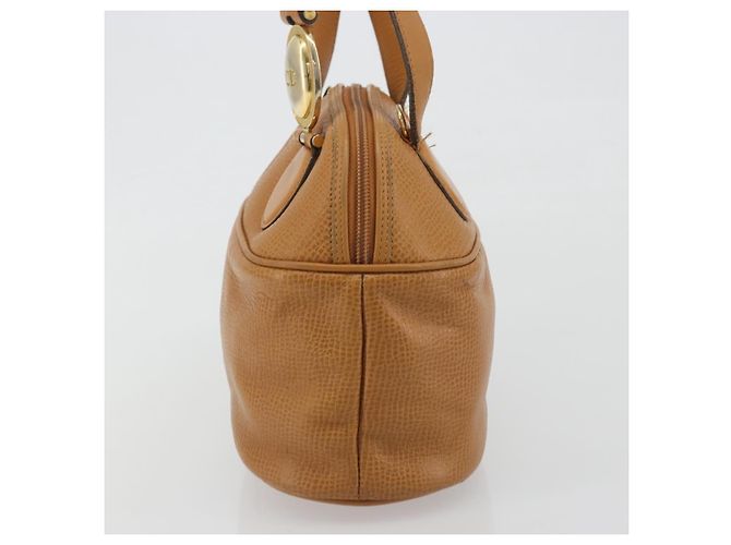 Borsa Christian Dior in pelle 2way Marrone Oro Auth bs36780 D'oro - vista 3