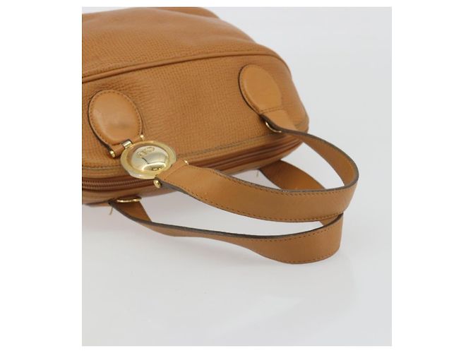 Borsa Christian Dior in pelle 2way Marrone Oro Auth bs36780 D'oro - vista 7