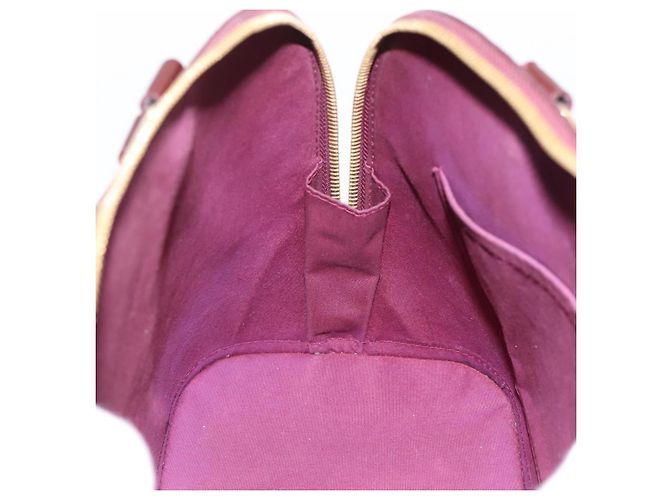 LOUIS VUITTON Monogram Vernis Alma PM Hand Bag Rouge Favist M91691 Auth bs36520 - vista 20