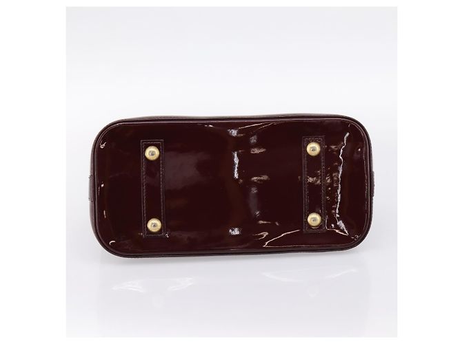 LOUIS VUITTON Monogram Vernis Alma PM Hand Bag Rouge Favist M91691 Auth bs36520 - vista 5