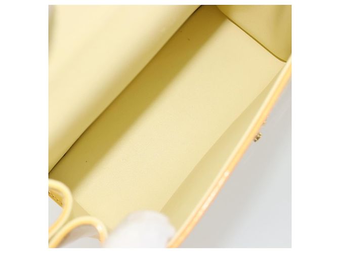LOUIS VUITTON Monogram Vernis Spring Street Lime Giallo M91068 LV Auth 196196 D'oro - vista 10