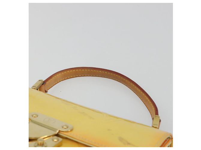 LOUIS VUITTON Monogram Vernis Spring Street Lime Giallo M91068 LV Auth 196196 D'oro - vista 14