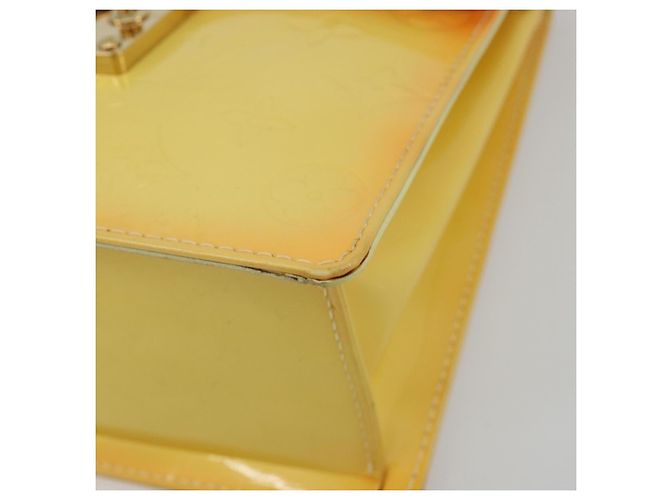 LOUIS VUITTON Monogram Vernis Spring Street Lime Giallo M91068 LV Auth 196196 D'oro - vista 15