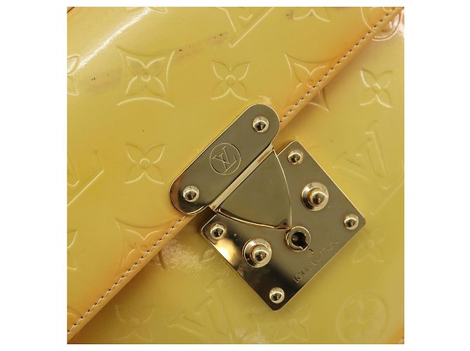 LOUIS VUITTON Monogram Vernis Spring Street Lime Giallo M91068 LV Auth 196196 D'oro - vista 19