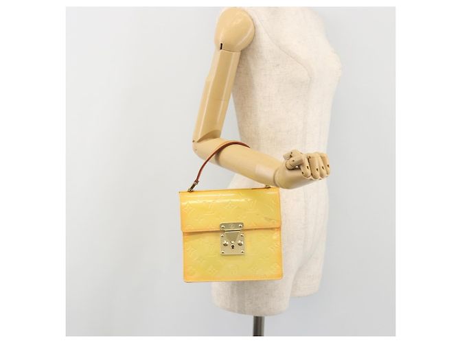 LOUIS VUITTON Monogram Vernis Spring Street Lime Giallo M91068 LV Auth 196196 D'oro - vista 24