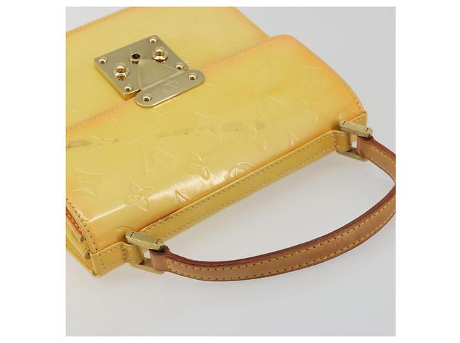 LOUIS VUITTON Monogram Vernis Spring Street Lime Giallo M91068 LV Auth 196196 D'oro - vista 6