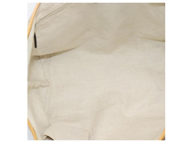 Borsa Tote GUCCI GG Canvas Sherry Line Beige Gold 211971 Auth 196002 D'oro - vista 11