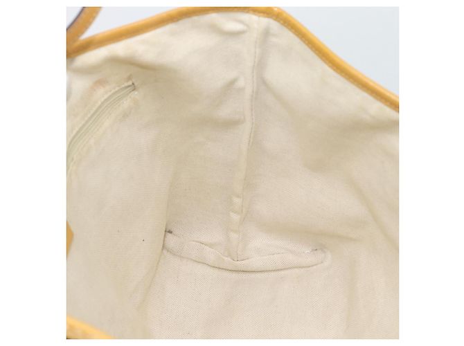 Borsa Tote GUCCI GG Canvas Sherry Line Beige Gold 211971 Auth 196002 D'oro - vista 18