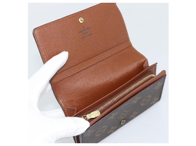 LOUIS VUITTON Porte Monnaie Billets Tresor Wallet M61730 LV Auth bs36733 Monogramma - vista 8