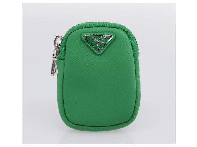 Borsa a Mano PRADA Nylon 2way Green Silver Auth 196830SAM Argento Verde - vista 30