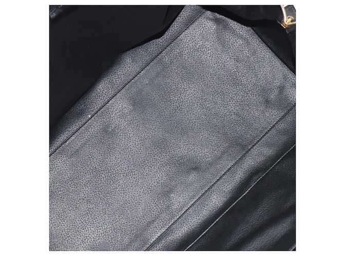 Céline Borsa Boston in tela Macadam CELINE in pelle PVC nera e oro Auth bs36619A Nero D'oro - vista 11