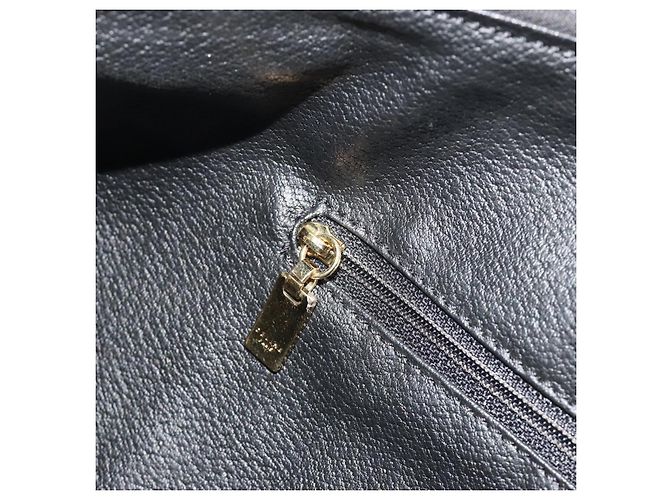 Céline Borsa Boston in tela Macadam CELINE in pelle PVC nera e oro Auth bs36619A Nero D'oro - vista 22