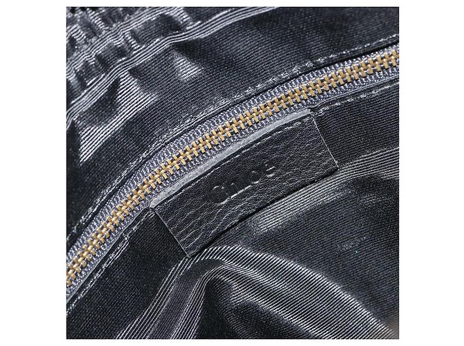 Chloé Borsa a mano Chloe in pelle nera Auth 195646A Nero - vista 12