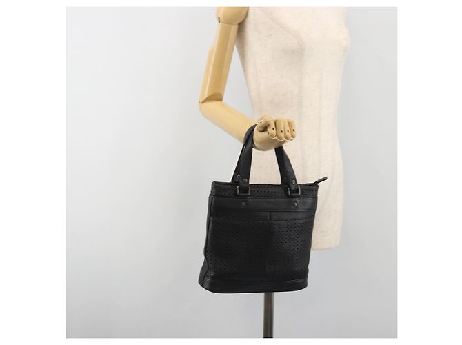 Chloé Borsa a mano Chloe in pelle nera Auth 195646A Nero - vista 25