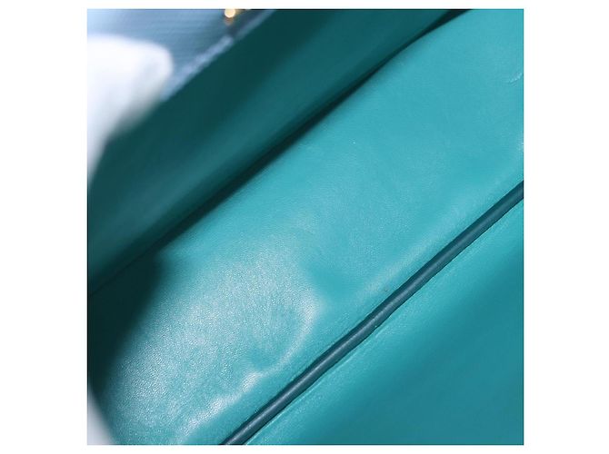 PRADA Handtasche Saffiano 2-Wege Hellblau Goldton Auth 195344M - Ansicht 9