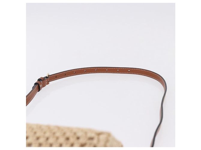 LOUIS VUITTON Nano Speedy Borsa a Mano Raffia 2way Beige Oro M83525 LV Auth 195336SAM - vista 14