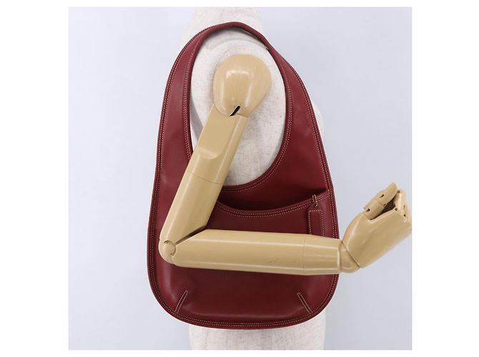 Coach Borsa a Spalla in Pelle Rossa e Oro Auth 194429A Rosso D'oro - vista 22