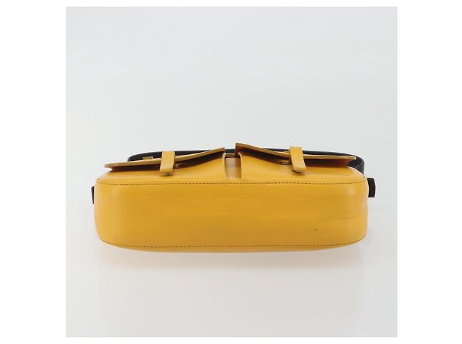 Borsa a tracolla BALLY in pelle Giallo Oro Auth 195037A D'oro - vista 5