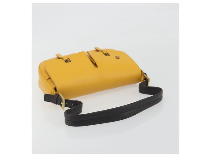 Borsa a tracolla BALLY in pelle Giallo Oro Auth 195037A D'oro - vista 7