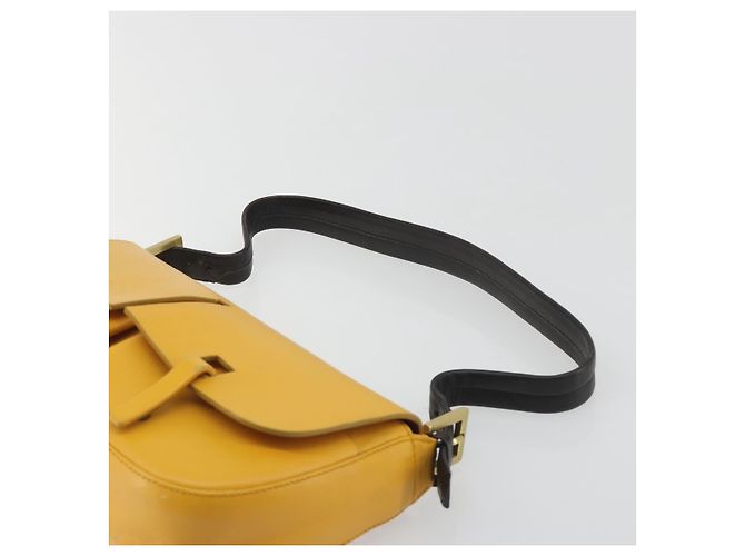 Borsa a tracolla BALLY in pelle Giallo Oro Auth 195037A D'oro - vista 8