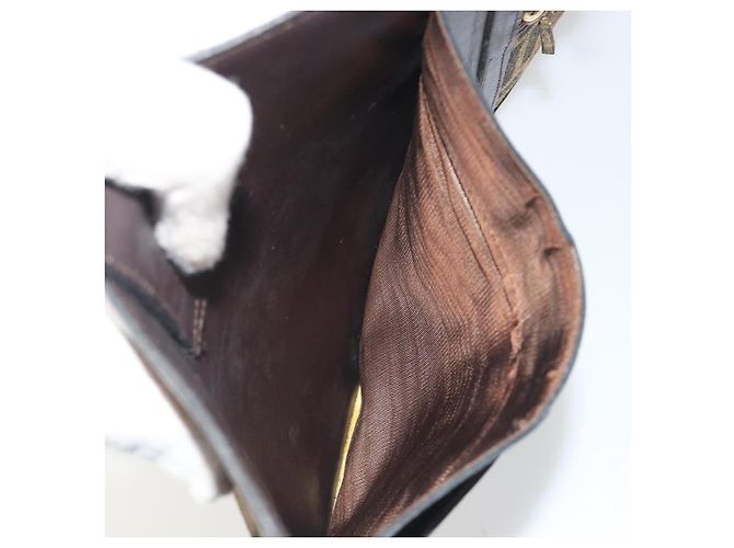 Borsa a tracolla FENDI Zucca Canvas Marrone Tono Oro Auth gh2256 - vista 20