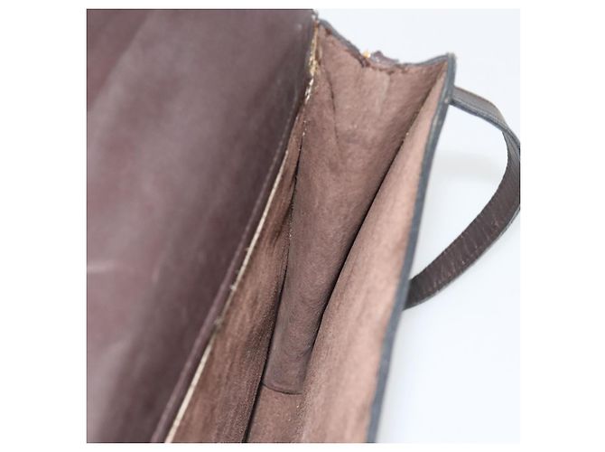 Borsa a tracolla FENDI Zucca Canvas Marrone Tono Oro Auth gh2256 - vista 24