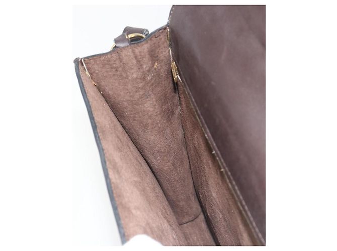 Borsa a tracolla FENDI Zucca Canvas Marrone Tono Oro Auth gh2256 - vista 25