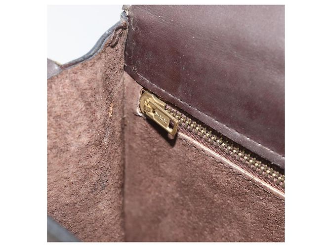 Borsa a tracolla FENDI Zucca Canvas Marrone Tono Oro Auth gh2256 - vista 26