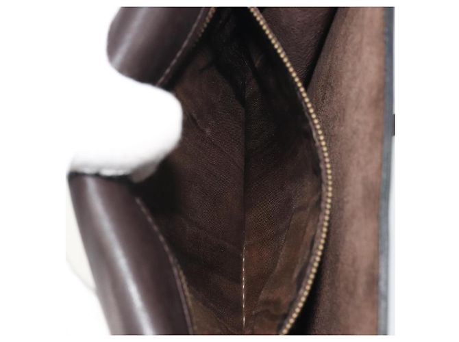 Borsa a tracolla FENDI Zucca Canvas Marrone Tono Oro Auth gh2256 - vista 27