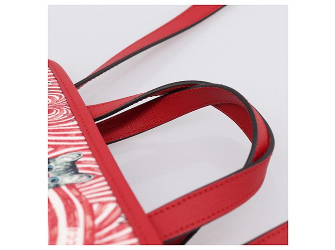 Borsa GUCCI x Higuchi Yuuko PVC 2way Rossa 630542 Auth 196451M Rosso - vista 14
