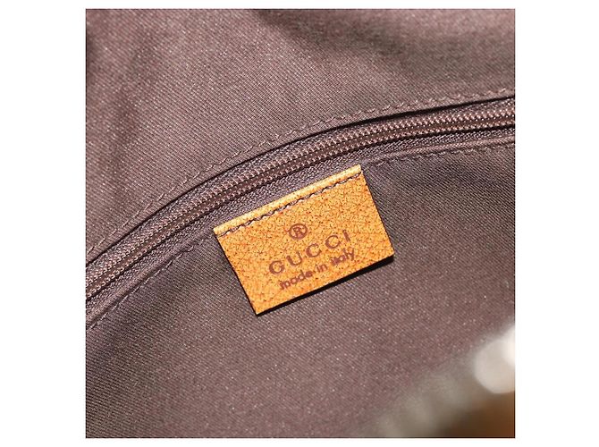Borsa a mano GUCCI GG Canvas Beige Silver 113009 Auth 195092 Argento - vista 19