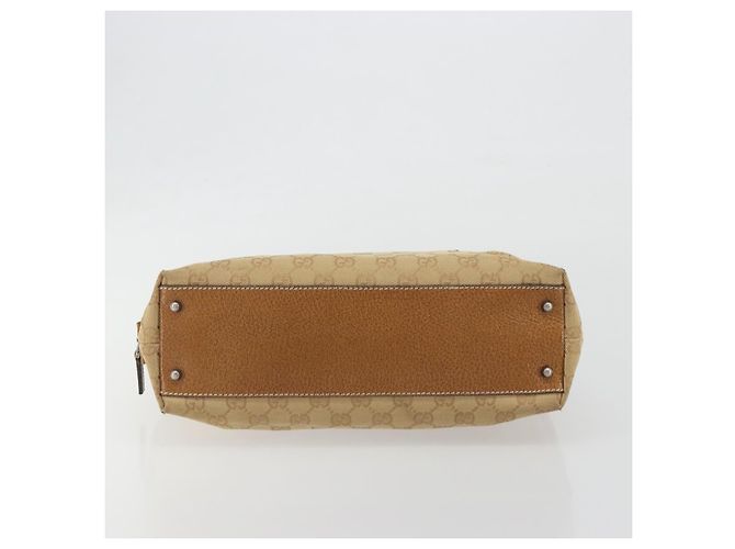 Borsa a mano GUCCI GG Canvas Beige Silver 113009 Auth 195092 Argento - vista 5