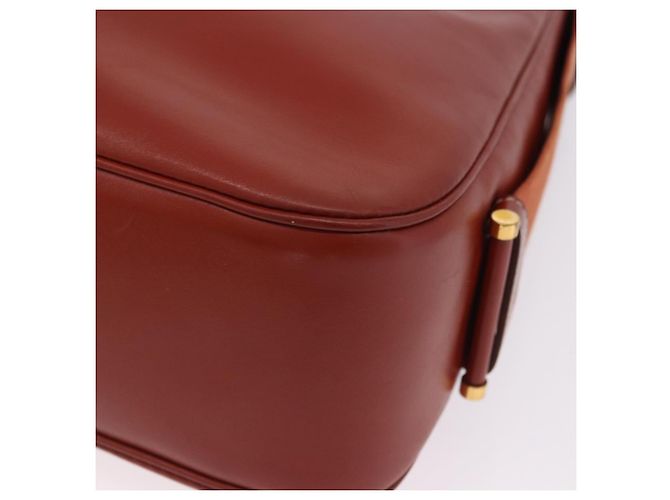 Hermès Borsa a Spalla HERMES Sako Pelle Marrone Gold Auth 195752M D'oro - vista 14