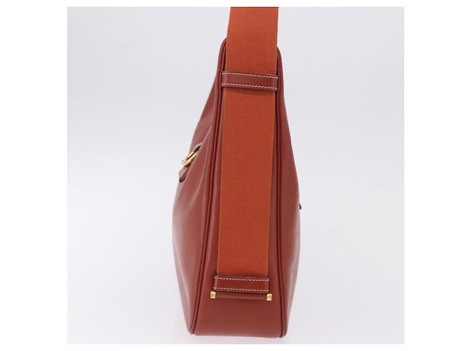 Hermès Borsa a Spalla HERMES Sako Pelle Marrone Gold Auth 195752M D'oro - vista 3
