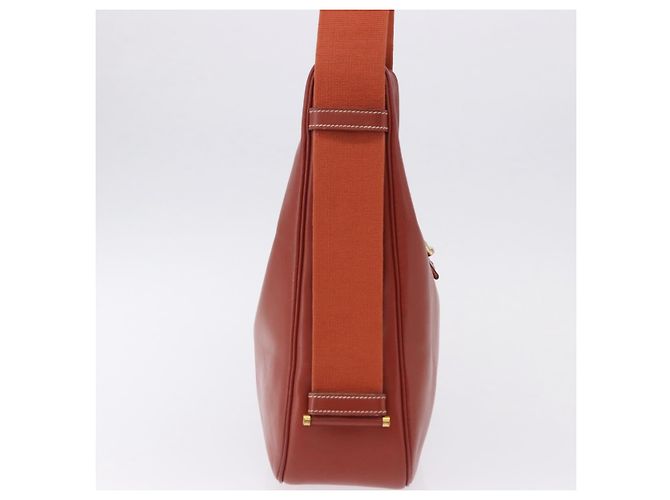 Hermès Borsa a Spalla HERMES Sako Pelle Marrone Gold Auth 195752M D'oro - vista 4