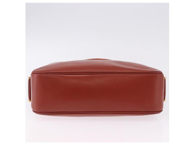 Hermès Borsa a Spalla HERMES Sako Pelle Marrone Gold Auth 195752M D'oro - vista 5