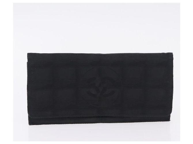 CHANEL Neue Reise Geldbörse Kaviarleder 2 Set Schwarz CC Auth bs36767 - Ansicht 10