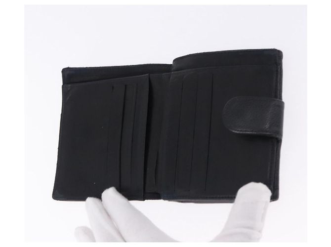 CHANEL Neue Reise Geldbörse Kaviarleder 2 Set Schwarz CC Auth bs36767 - Ansicht 8