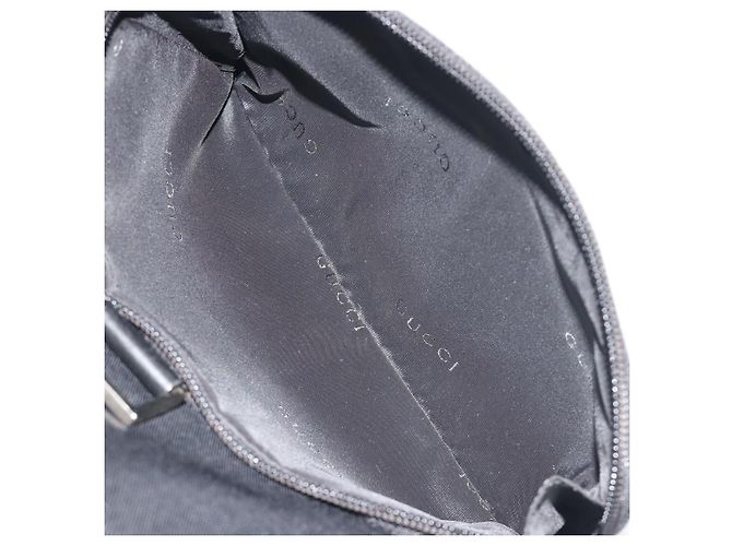 Zaino GUCCI Canvas Black Silver 019 0353 Auth bs36440 Nero Argento - vista 27