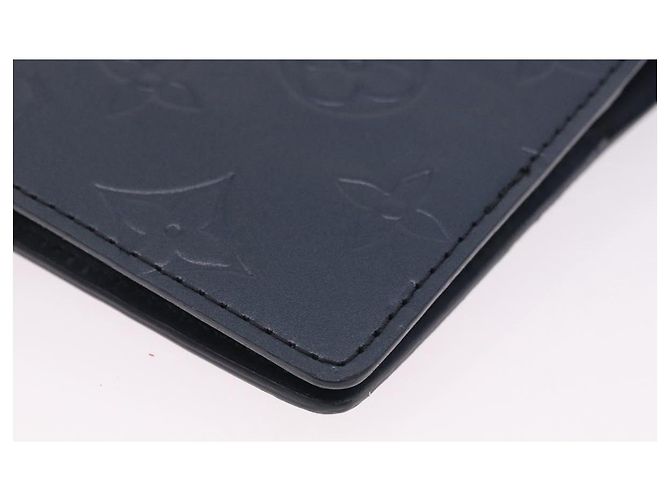 LOUIS VUITTON Monogram mat Agenda PM Day Planner Cover Blue R20935 Auth 180969A Azul - vista 15